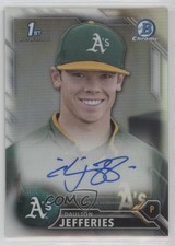 2016 Bowman Draft Chrome Pick Refractor /499 Daulton Jefferies #CDA-DJ Auto 1u6