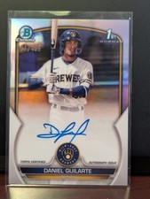 2023 Bowman Chrome - Prospect Autographs Daniel Guilarte #CPA-DGE Refractor /499