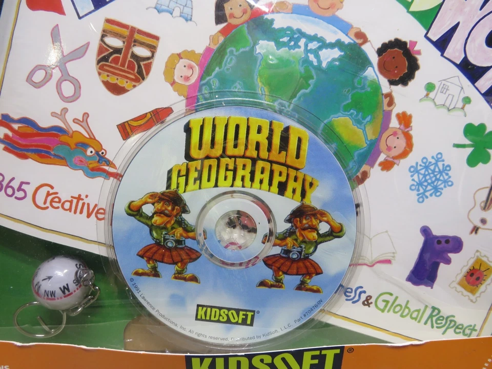 World Geography PC CD Rom Software kit Map Skills Mac Win Camera compass handson - Image 2 of 4