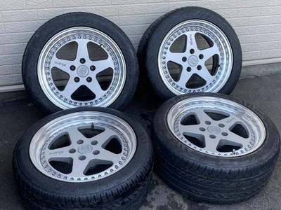 JDM Rare HINODEX STERN FACE-2 3P 4Wheels No Tire 17x9+19 8+6 5x114.3 JZX100
