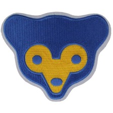 Chicago Cubs Bear Face 1960's Retro Old Sleeve Emblem Patch Jersey MLB Logo