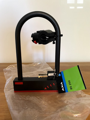 AXA BS 250 Bügelschloss Hochsicherheits-Fahrradschloss mit Schutzvinylbeschichtung