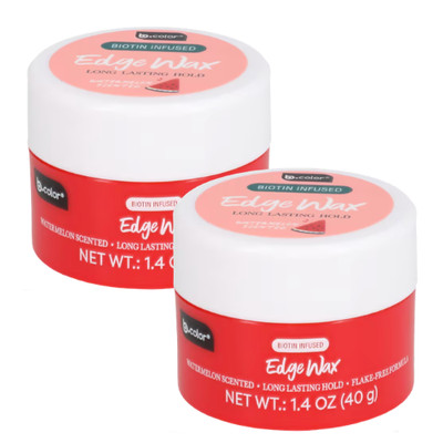 2-Pack B Pure Edge Wax, Watermelon Biotin Infused Long Lasting Hold 1.4oz