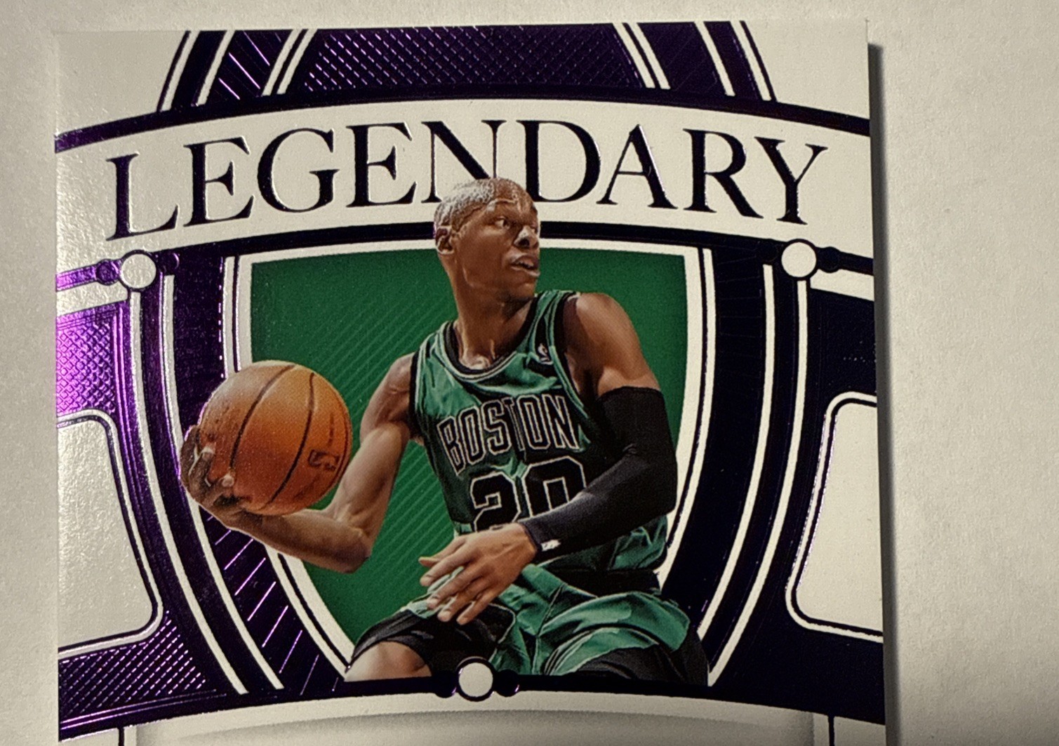 23-24 Panini Flawless Ray Allen Legendary  Auto #/3 Celtics-  Flaws -See Details view 2