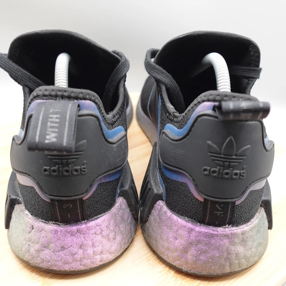 Adidas Originals Men's 11.5 Black/Purple NMD R1 Running Sneaker  FV8732 - Image 4 of 4
