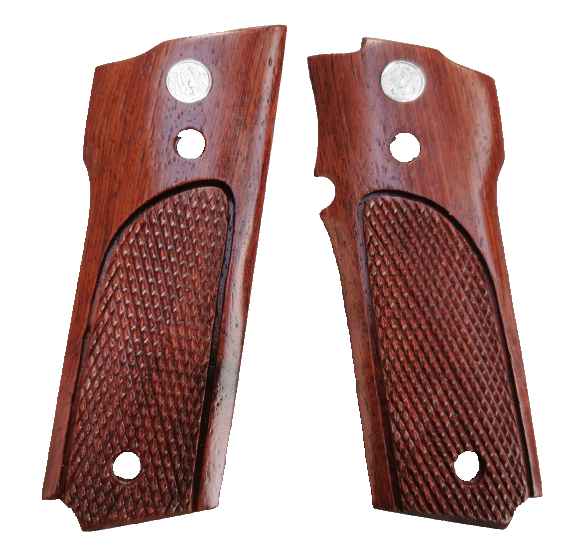 S&W MODEL 59 459 559 659 GRIPS ROSEWOOD CHECKERED NICE GIFT
