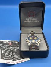 Swiss Made S.A.K. Reloj Cronógrafo Diseño Wenger - Militar Suizo