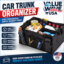 Car Trunk Organizer Foldable Storage Box Large Capacity SUV Auto Cargo Organizer