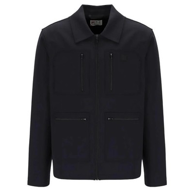 Sz Large - Fila 4 Pocket Tour Tennis Jacket Black LM43E979-001F24 $260 Men