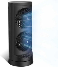 Personal Tower Fan - 3 Speed Oscillating Desk Fan with Timer