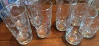 Vintage Anchor Hocking Coin Dot Glasses Set Of Eight