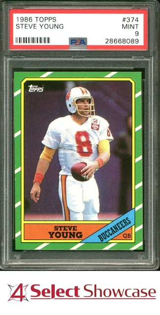 1986 Topps #374 Steve Young RC Buccaneers Hof PSA 9