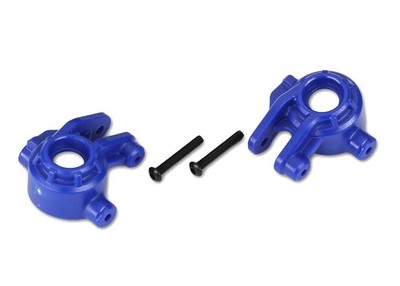 Traxxas 1/10 Slash 4x4 VXL HD * Left and Right Steering Blocks, Blue * 9037X