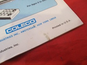 Coleco Vision System Console Owners Instruction Manual Booklet Colecovision #TC