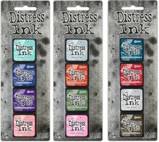 Bundle - Tim Holtz Ranger Ink Mini Distress Ink Pad Sets - 16, 17, and 18 - S...