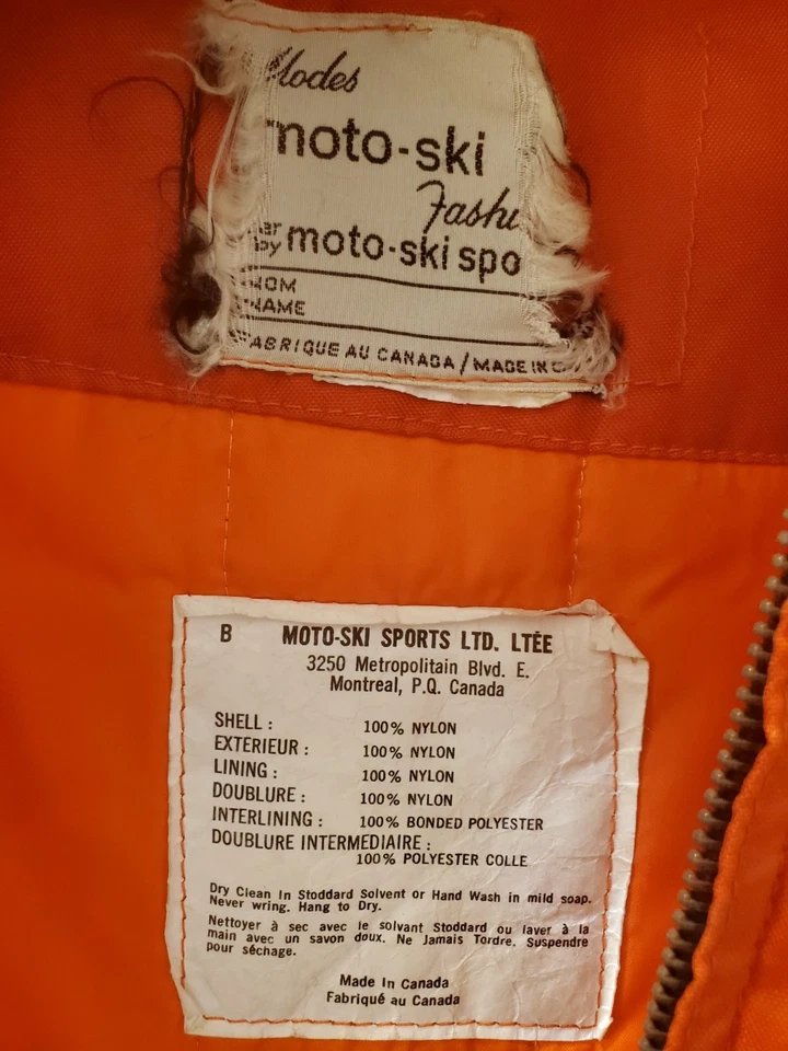 Chaqueta Moto-Esquí De Colección Años 70 Gun Lake Michigan Parche Asociación Motos de Nieve Foto 4 de 4