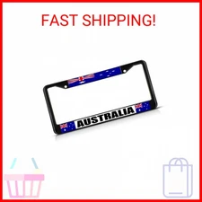 Fastasticdeals Australia Australian Flag License Plate Frame Tag Holder Cover