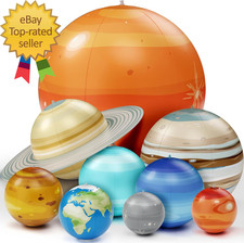 Inflatable Solar System Planets for Kids - Science Toys Boys Room Decor Ceiling