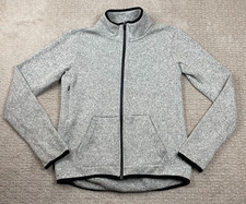 Nike Jacket Womens Medium Gray Therma Fit Full Zip Fleece Outdoors 806983-063