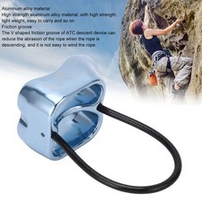 (Sky Blue)Rappel Device Aluminum Magnesium Alloy ATC Rappelling Descender