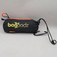 BagPodz Reusable Shopping Bag System Black Pod 5 - Blue Ripstop Nylon Bags