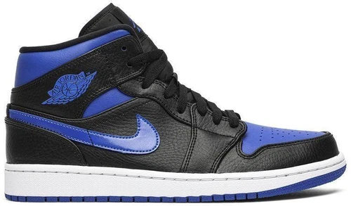 Jordan 1 Mid Black Hyper Royal