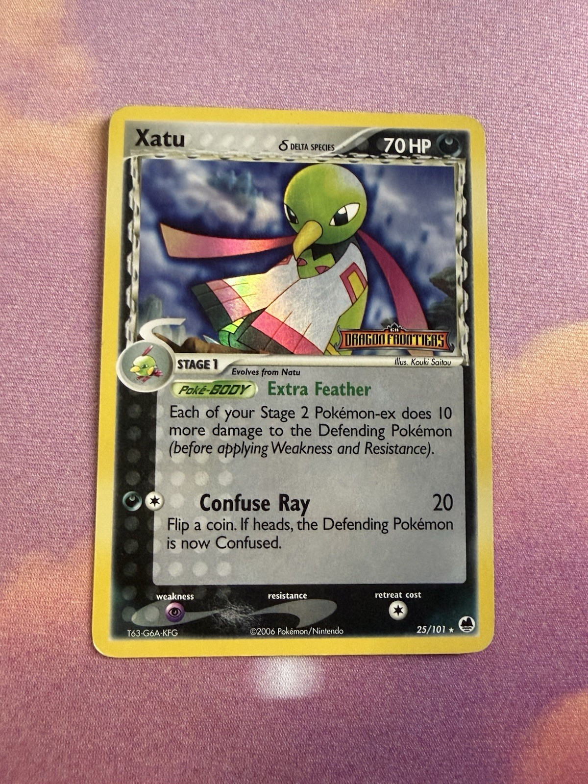 Xatu (Delta Species) Reverse Holo Rare Dragon Frontiers 25/101 LP