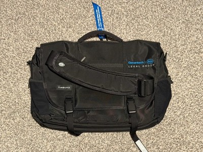 Timbuk2 Black Commute Messenger Bag | Genentech Legal Group Logo