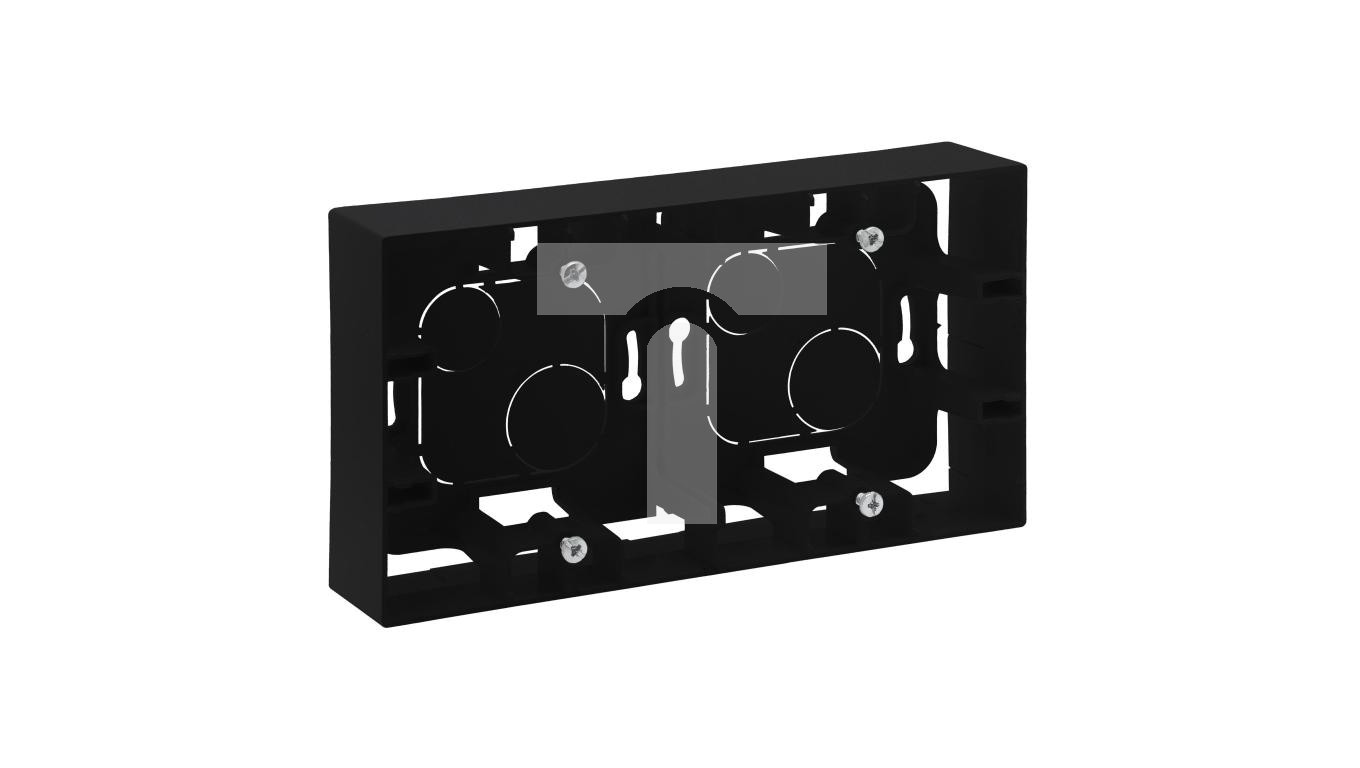 Niloe Step Double surface-mounted box black 863598