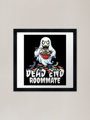 Sackgasse Mitbewohner - Geist Halloween gerahmtes Wandbild Poster Leinwanddruck Bild