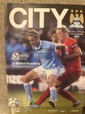 Manchester City Women v Bristol Academy WSL Programme 27th September 2015.
