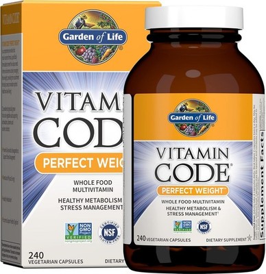 Garden of Life Multivitamin Code Perfect Weight Loss for Women and Men,Healthy A