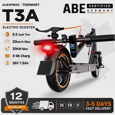TODIMART T3A E-Scooter 36V 7,8Ah 8,5 Zoll 20 km/h ABE klappbar