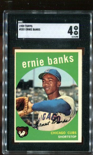 1959 Topps #350 Ernie Banks SGC 4 - Picture 1 of 2