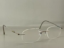 Silhouette Eyeglasses Frame 7534 40 6078 Titanium []-19-140mm Brown Rimless
