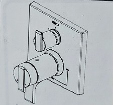 Delta Ara T27T867-SS 2-Handle Valve Trim Kit with 3-Setting Diverter - Stainless
