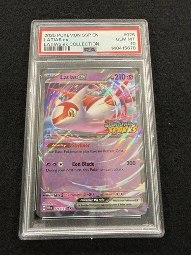 Pokemon Latias ex 076/191 ex Collection Stamped Promo Surging Sparks PSA 10 !!