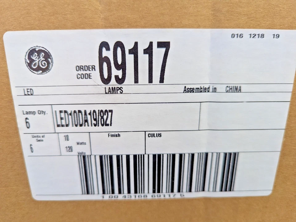 (6 Pack) GE LED A19 Soft White Light Bulbs 60w Replacement 10W 800 LM, 2700K, 80 - Image 4 of 4