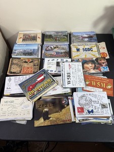 Lot of 840+ Vintage Ham Radio QSL Cards 1960s-2000s DX Amateur Radio Collection