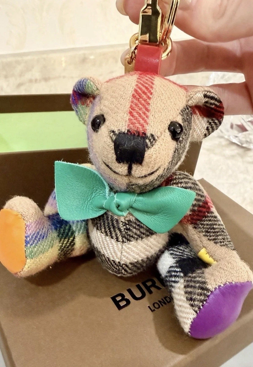 NWT Burberry Bear Rare Keychain Charm w/Box Burberry Thomas cashmere bear key chain in | Mercari main image 3