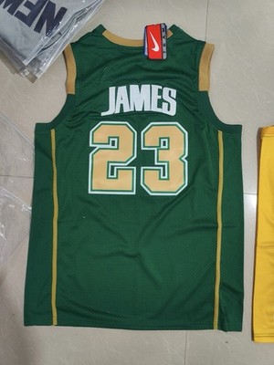 nike lebron james svsm irish ユニフォーム　高校 Size Large Nike Team LeBron James High School Irish #23 Green