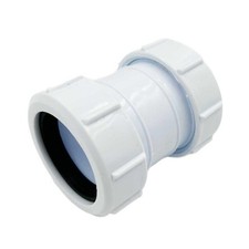 40x40mm Straight Coupler Universal Compression Waste Fittings (1 1/2")