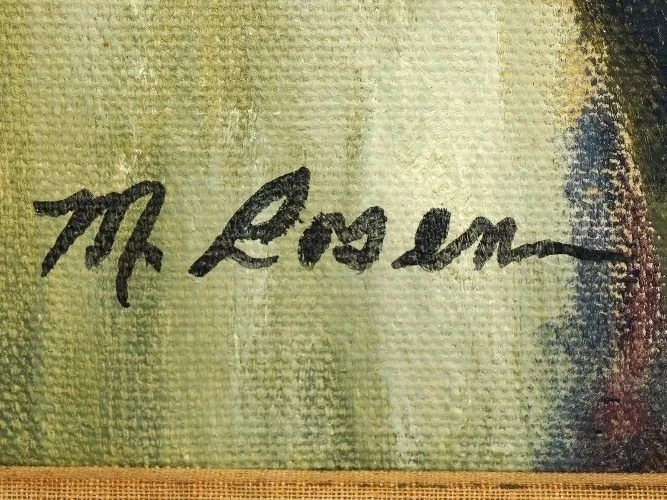 Pintura a óleo original James Mahlon Rosen americana - Imagem 3 de 4