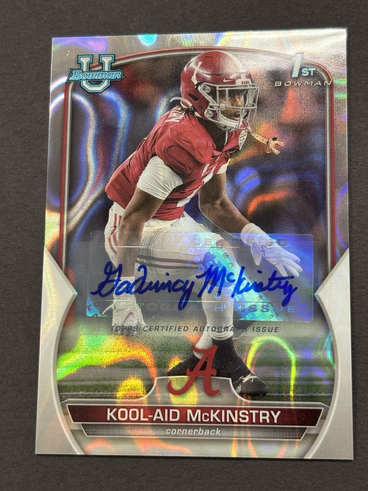 2022 Bowman U Chrome Prospect Lava Refractor /199 Kool-Aid McKinstry #14 Auto