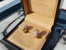 Orecchini a clip di Bulgari Bvlgari in 750 ct. con 37 brillanti ciascuno