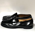 Brooks Brothers 346 Black Leather Penny Loafers Mens 10.5 D Slip On Dress Shoes