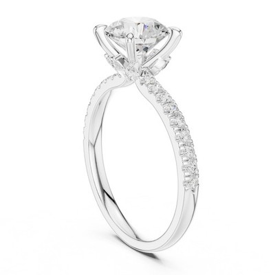 1.9 Ct Pear Cut Lab Grown Diamond ? Premium Engagement Ring 14K Gold Over a594
