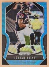 Jordan Akins 2019 Panini Prizm Light Blue Wave #135 SP #d /199 Houston Texans
