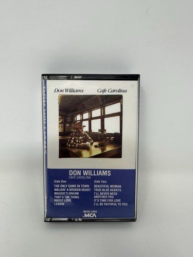 Don Williams Cafe Carolina Cassette MCA Records - Picture 1 of 15