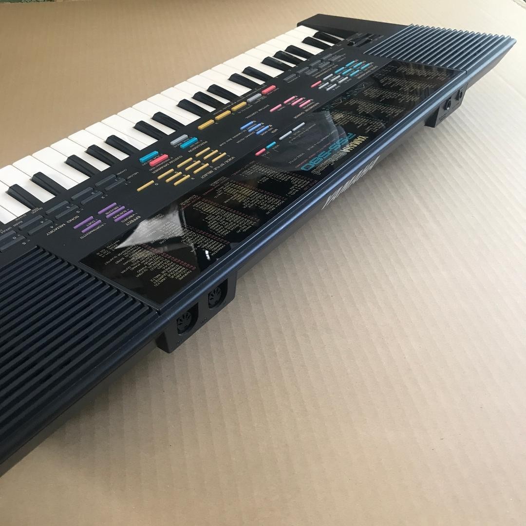 【FM音源】 YAMAHA PSS-580 シンセサイザー MIDI 動作良好 YAMAHA PSS-580 FM Synthesizer 49-Key MIDI Keyboard Sequencer
